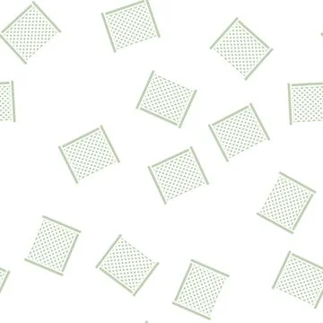 Chain fence glyph seamless pattern Stock Illustration