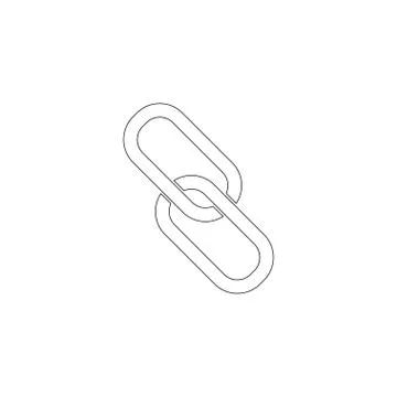 Chain. flat vector icon Stock Illustration