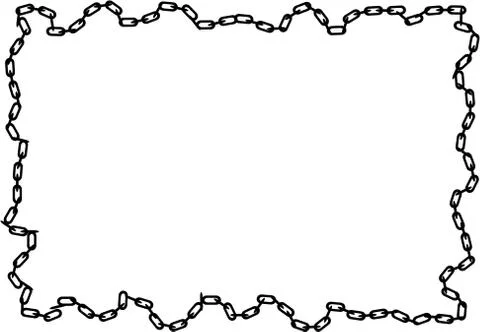 Chain frame Stock Illustration
