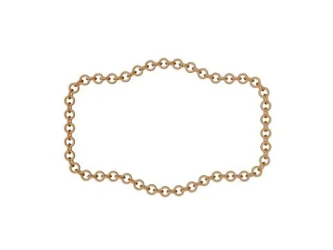 Chain frame. Isolated on white background. Cartoon style. Stockillustratie