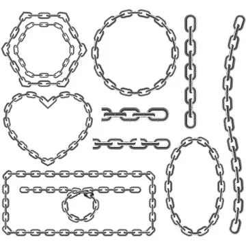 Chain frames Stock Illustration