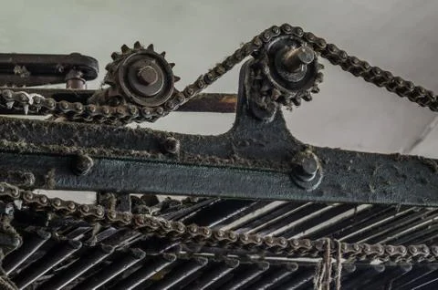 Chain gears Stock Photos