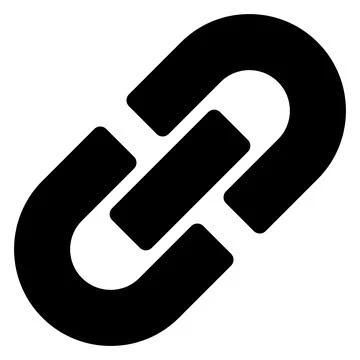 Chain glyph icon vector illustration isolated on white background 스톡 일러스트