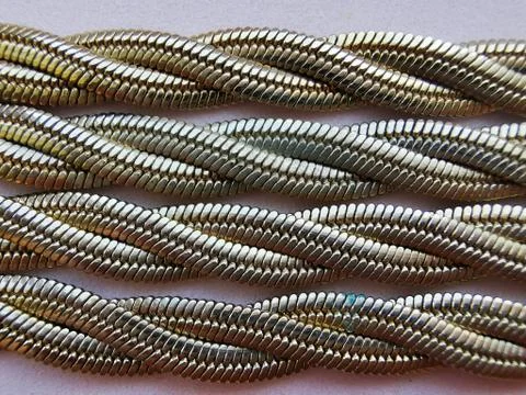 The chain is gold tone, the type of weaving snake Stock Photos