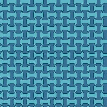 Chain grid art pattern texture seamless vector Illustrazione stock