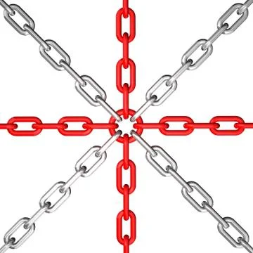 Chain group Stock Illustration