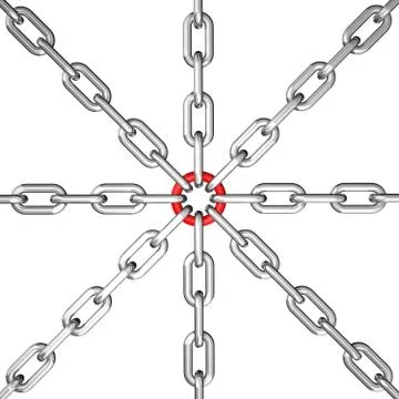 Chain group 库存插图