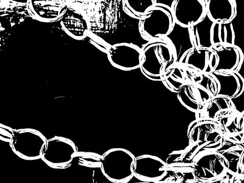Chain grunge background. Vector illustration. Stock Illustration