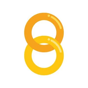 Chain icon flat vector. Computer internet Stock Illustration