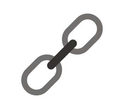 Chain icon illustrated in vector on white background Stock Illustration