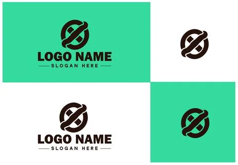 Chain icon logo vector art graphics for business brand app icon Chain logo .. Illustrazione stock