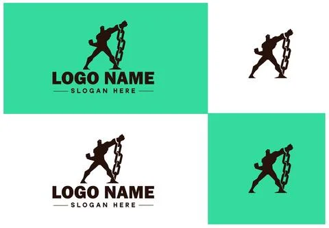 Chain icon logo vector art graphics for business brand app icon Chain logo .. Illustrazione stock