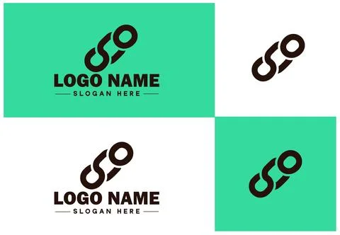 Chain icon logo vector art graphics for business brand app icon Chain logo .. Stock Illustration