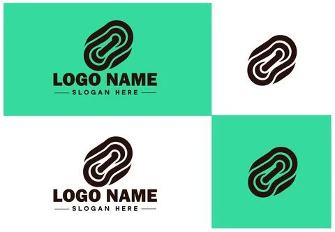 Chain icon logo vector art graphics for business brand app icon Chain logo .. Stock Illustration