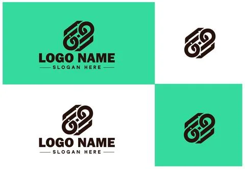 Chain icon logo vector art graphics for business brand app icon Chain logo .. Illustrazione stock