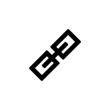 Chain icon for simple flat style ui design Stock Illustration