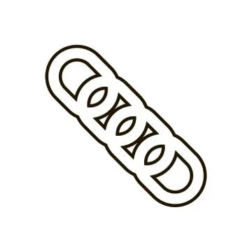 Chain icon in trendy flat style isolated. Eps 10. Stock Illustration