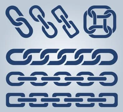 Chain icons 스톡 일러스트