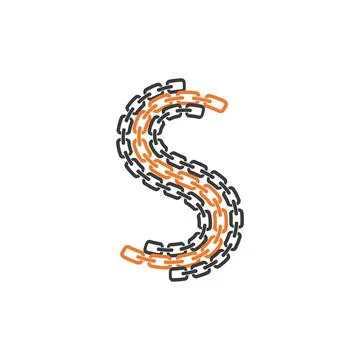 Chain illustration design 스톡 일러스트