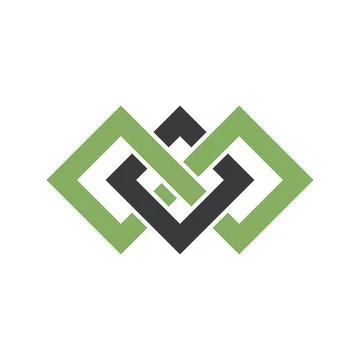 Chain illustration logo Illustration