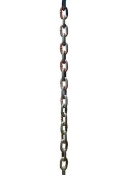 Chain for industrial tool isolate on white background Stock Photos