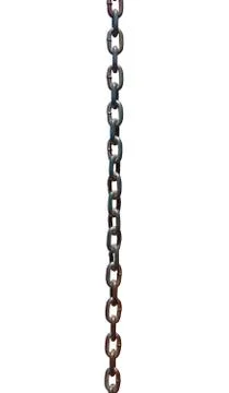 Chain for industrial tool isolate on white background Stock Photos