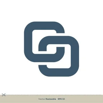 Chain / Infinity Icon Vector Logo Template Illustration Design. Vector EPS 10. Stock Illustration