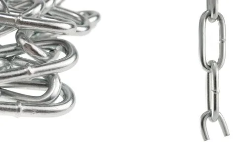 Chain isolated Stock-Fotos