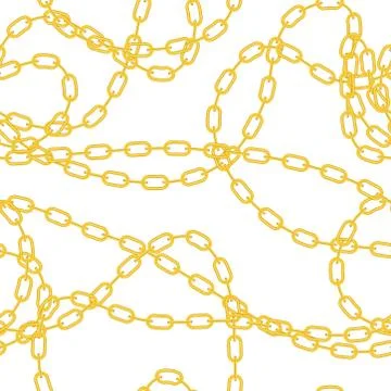 Chain Jewelry Seamless Pattern Background.  Illustration Illustration