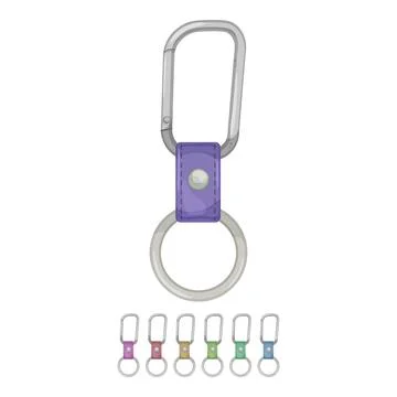 Chain keychain key cartoon vector graphic Stock Illustration