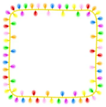 Chain of lights Stock Illustration