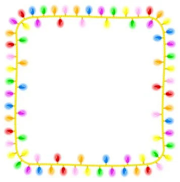 Chain of lights Stock Illustration