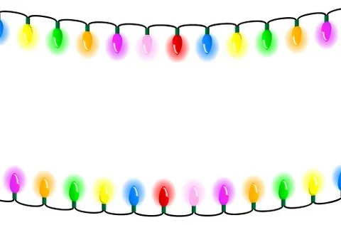Chain of lights Stock Illustration