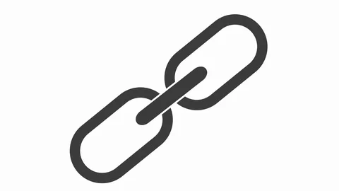 Chain link coming together concept business icon animation loop Video stock 124978005