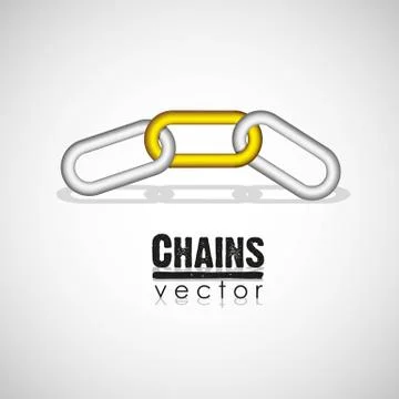 Chain link concept, vector illustration Stock Illustration