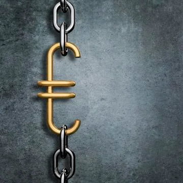 Chain link euro Illustrazione stock