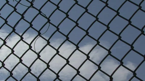 Chain link fence Video stock 500212