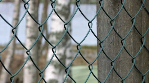 Chain-link fence Stock Footage 50087404