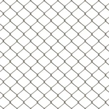 Chain Link Fence Stock Illustration