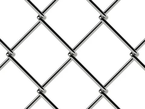 Chain link fence pattern. Realistic geometric texture Illustrazione stock