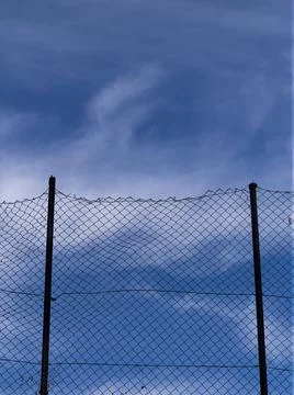 Chain link fence Stock Photos