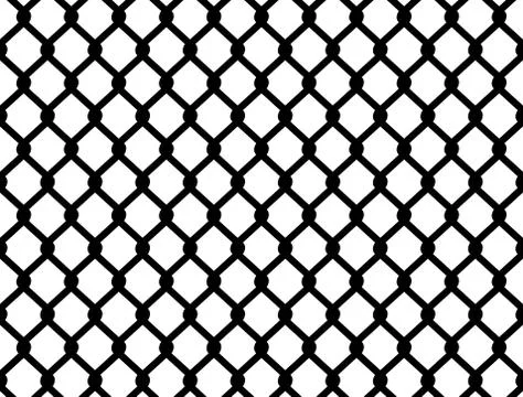 Chain link fence seamless Illustrazione stock