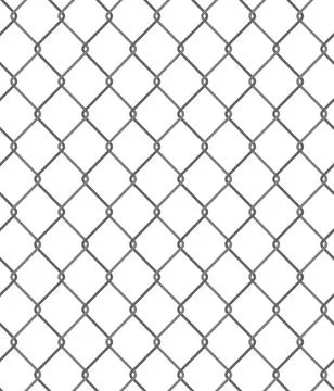 Chain Link Fence Seamless Pattern Vector Illustration Stock Illustration