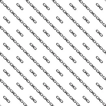 Chain link icon. Flat design style. Seamless pattern. Vector Illustrazione stock