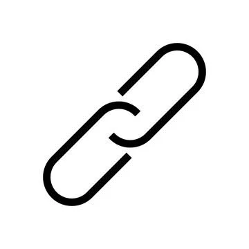 Chain, link icon vector. Link icon. Hyperlink chain symbol. Chain vector symbol. Stock Illustration