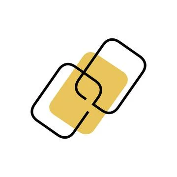 Chain, link line colourful vector icon Stock Illustration