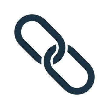 Chain, link, linking, connection icon. Simple editable vector graphics. Stock Photos