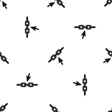 Chain link pattern seamless black イラスト素材