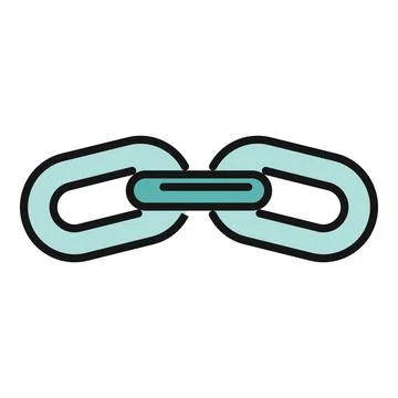 Chain link vector illustration showing connection and unity イラスト素材