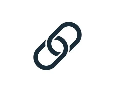 Chain Linked Connected Icon Vector Logo Template Illustration Design Illustration